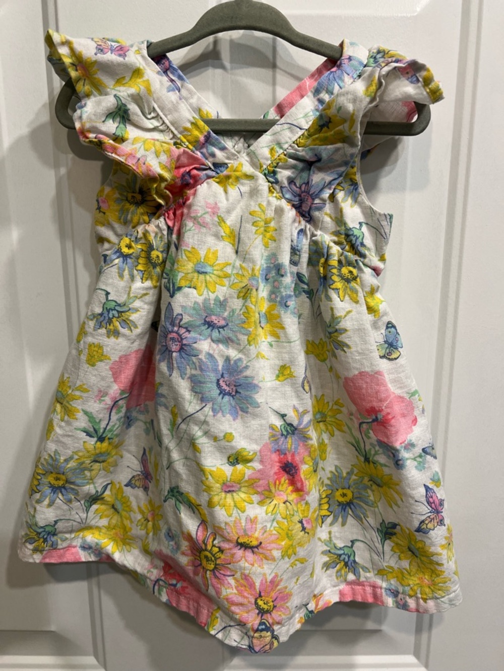 Girls baby gap Floral Sundress in Yellow, Pink & Blue